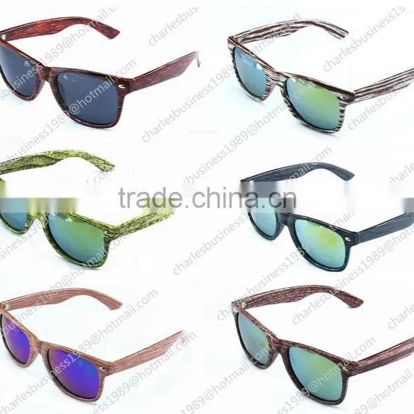 Fake Wooden Sunglasses, Water Transfer Print Sunglasses, Good Quality FDA&CE photo-2