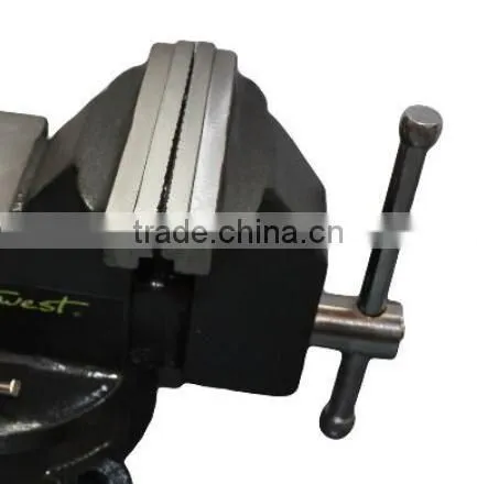 4",5",6" Heavy Duty Steel Bench Vice With Swivel Locking Base&Anvil photo-2