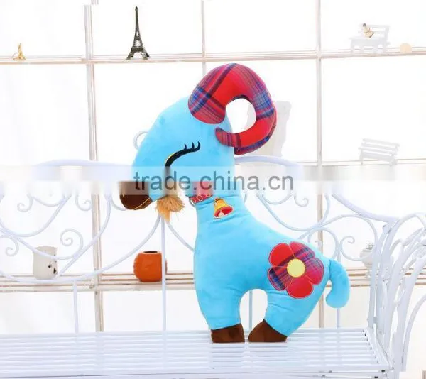 Baby Plush Pillow Plush Animal Goat Pillow photo-2