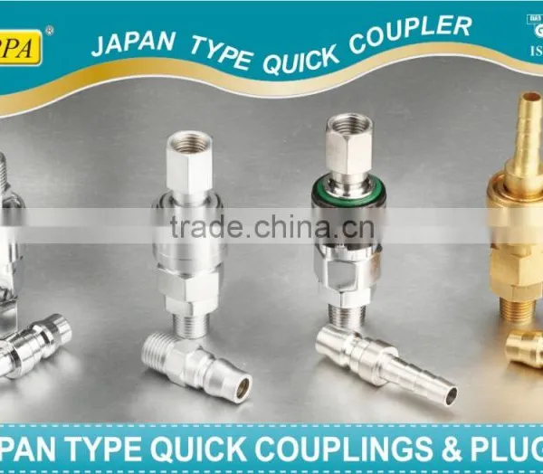 20SM Nitto Type Quick Coupling Two Touch Two Touch Steel Coating Chrome Quick Coupler Steel Stainless photo-2