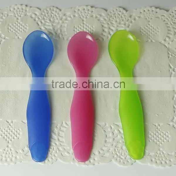 Factory Sale Soft PP Baby Spoon With Fork Baby Spoon Tableware Set photo-6
