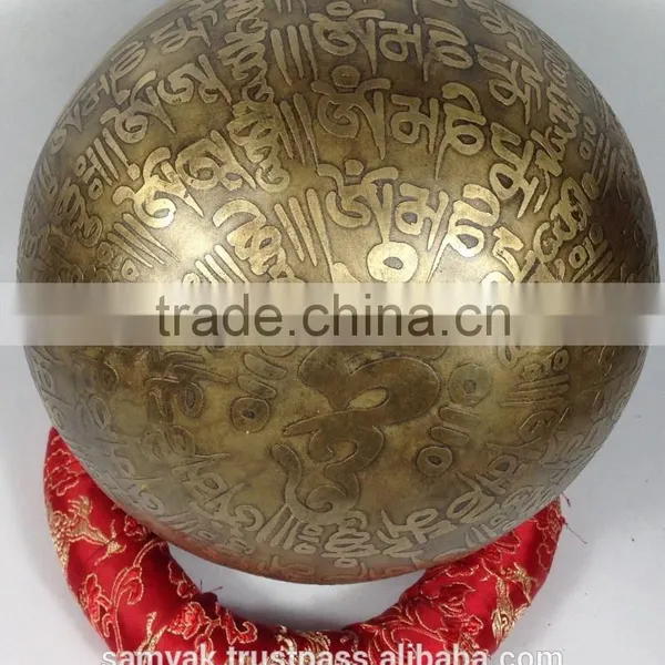 High Quality Tibetan Mantra Carving Special 7 Metal Singing Bowl photo-4
