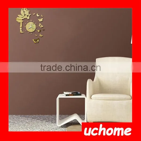 UCHOME Fairy Tale Creative Wall Mirror Sticker Clock photo-5
