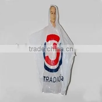 100% PE Adult Disposable Rain Poncho photo-2