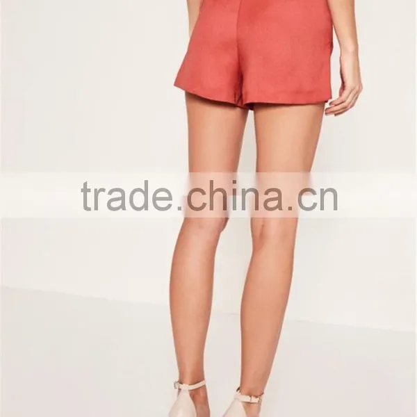 New Arrival Women Wid Leg Satin High Waisted Shorts Satin Boxer Shorts photo-2