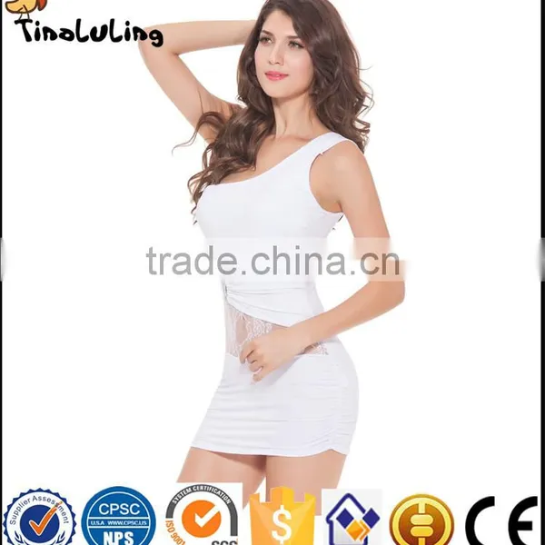 Sexy White Sleepwear Lace Mature Sleepwear With G String Panty Women Sexy Lingerie photo-5