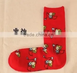 2015 the Avengers Personality Tide Lovers in Tube Socks Marvel DC Series of the Same Paragraph Socks for Men and Wome EML-9-2041 photo-6