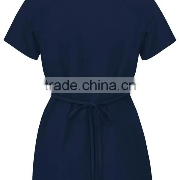 Women's Hospital Mock Wrap Scrub Top photo-3