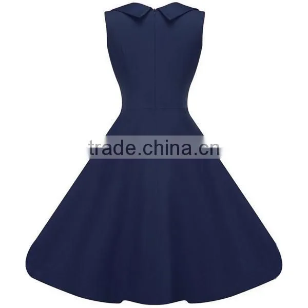 Walson Women Retro Popular Party Dresses Lady Tube Short V-neck Mini Casual Clothing Pinup Hip Hop Vintage Dress photo-6