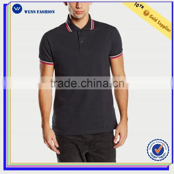 Custom High Quality Fit Men Shirt Design Polo T Shirt Wholesale photo-3