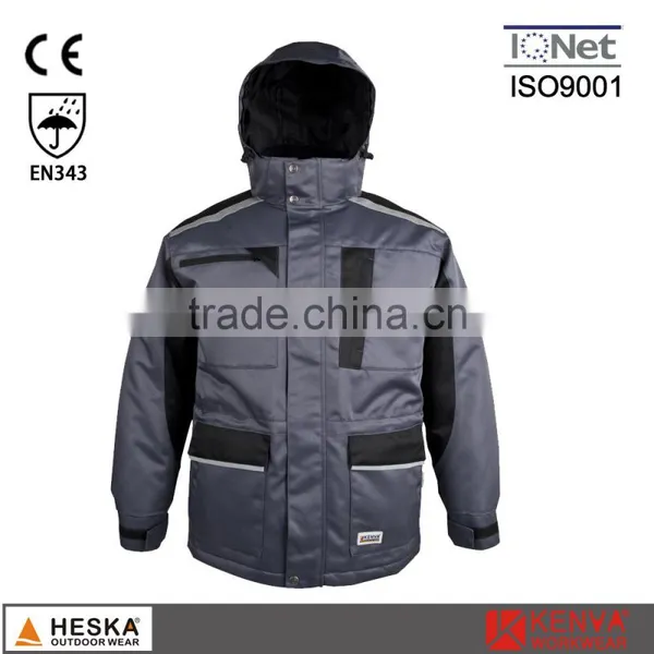 Good Design Winter Parka Men Safety Clothing With Tape Seam EN343 photo-4