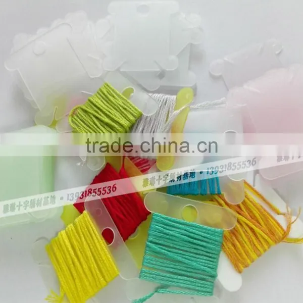 Cardboard Plastic Floss Bobbins Threading Board photo-3