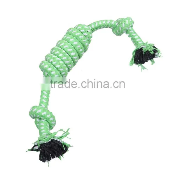 Cotton Pet Products Chew Molar Knot Toy Durable Green photo-2