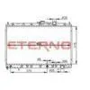 MITSUBISHI Car Aluminum Radiator