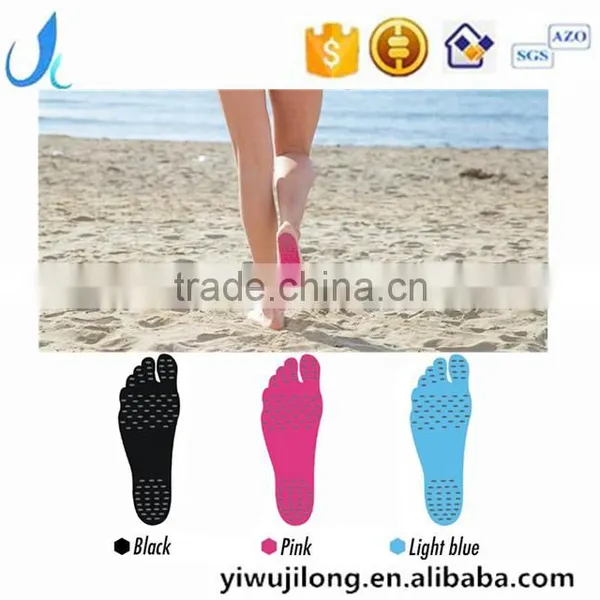 Creative Waterproof and Anti-sliding Beach Contact Insoles Nakefit Stick-on Soles Sticker Shoes