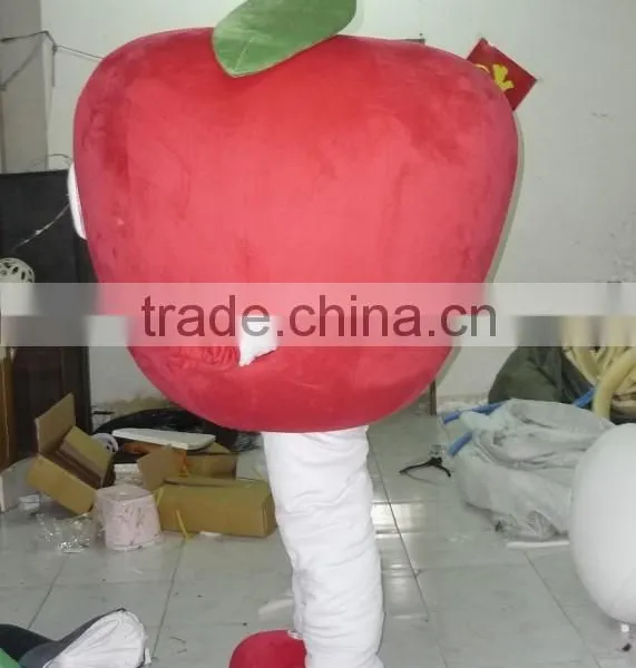 With a Cool Fan Apple Mascot Costume Adult Apple Mascot Costumes photo-2
