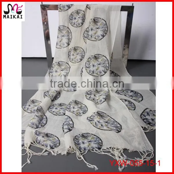 Animal Print Wool Pashmina Women Scarf Winter 2015
