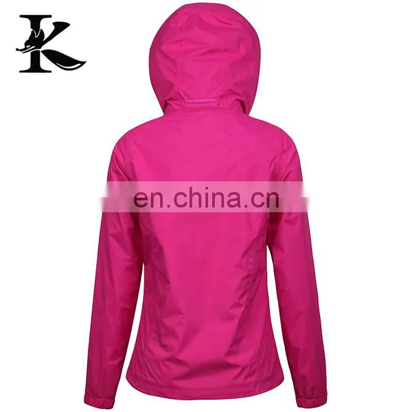 Custom High Quality Ladies Waterproof Jacket Windbreaker photo-2