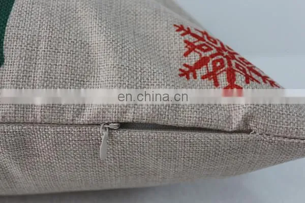 Custom Christmas Home Decorative Pillow Cover Fashion Cute Christmas New Design Cotton Linen Cushion Cover photo-4