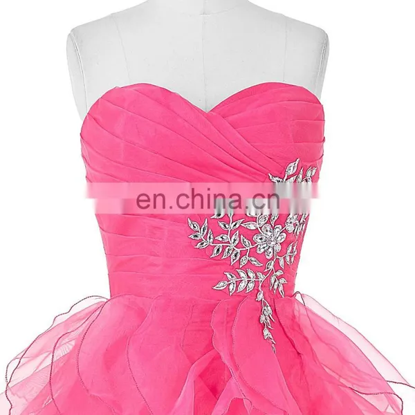 Grace Karin Strapless Off Shoulder Organza Long Western Boutique Dresses CL3411-1 photo-4