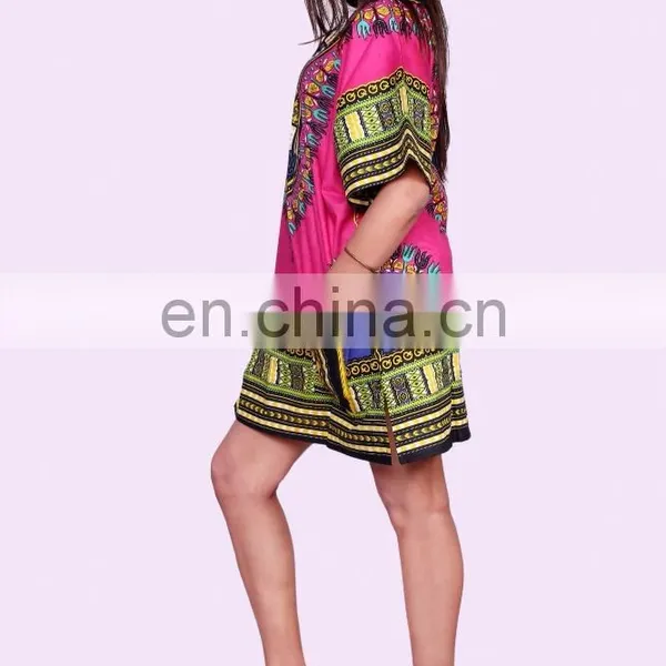Indian Latest Dashiki Mens Shirt African Top Hippie Vintage Boho Tribal Womens Blouse photo-3