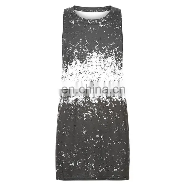 Cheap Custom Digital Printing Summer Casual Mens Long t Shirt photo-4