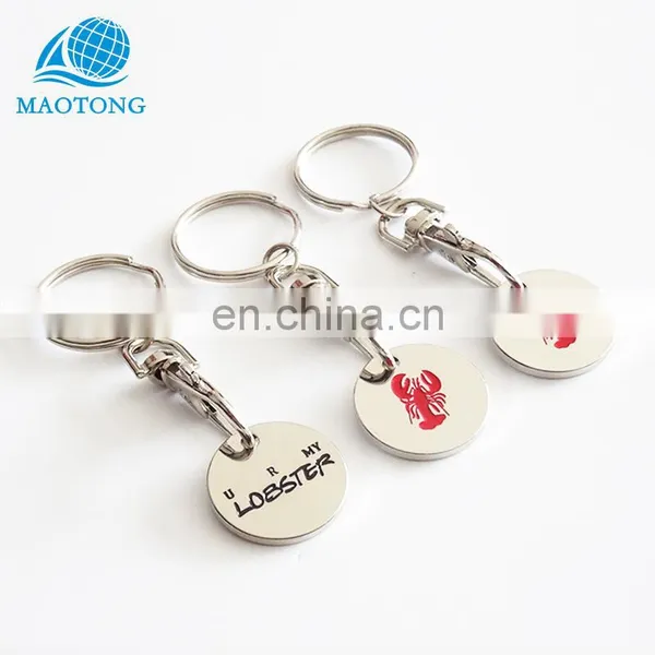 2017 Promotion Gifts Cheap Customize Metal Trolley Token Keychains photo-5