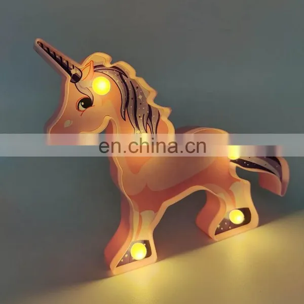 New Product Unique Party Decoration Indoor Colorful Plastic Unicorn LED Letter Marquee Light photo-5