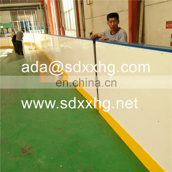 Mobile Ice Area for Icehockey Hdpe Ice Rink Barriers Ice Rink Protection Fence Quad Roller Skating Rinks Hockey Dasher Board photo-4