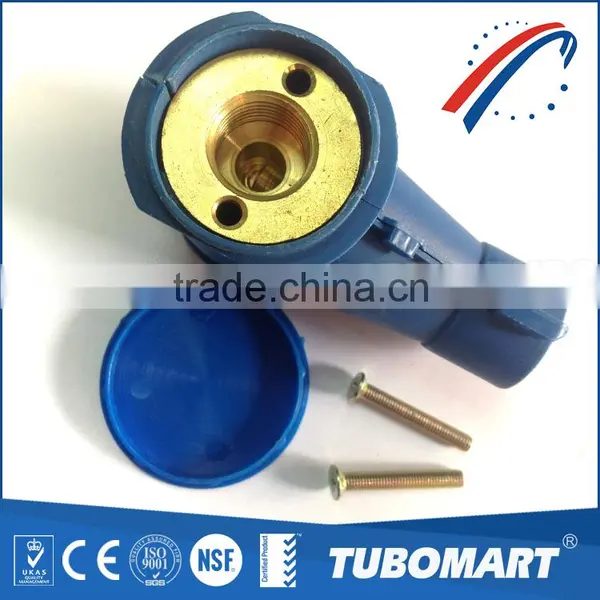 Lowest Price Bule Malleable Compression Brass Fitting Plumbing Union for Pex Gas Pipe photo-3