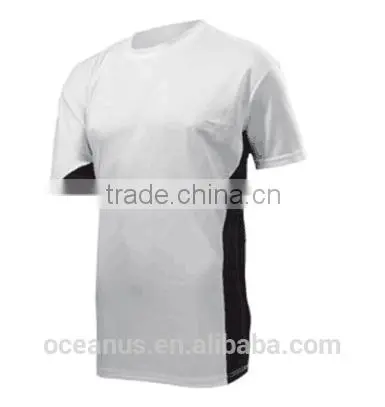 100% Poly Knit Mens S/S Color Block T Shirts photo-5