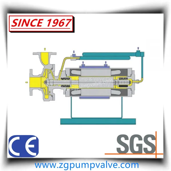 HT/High Temperature Isolation Type Chemical Canned/Shield Motor Pump photo-4
