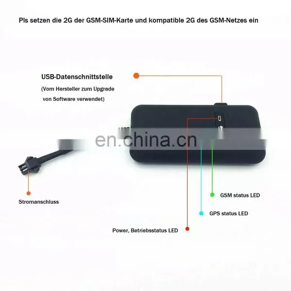 Hign Quality GPS Tracker For Car Tracking GPS Locator Positioner Localizer GPRS GSM SIM Card Tracker for Car photo-2
