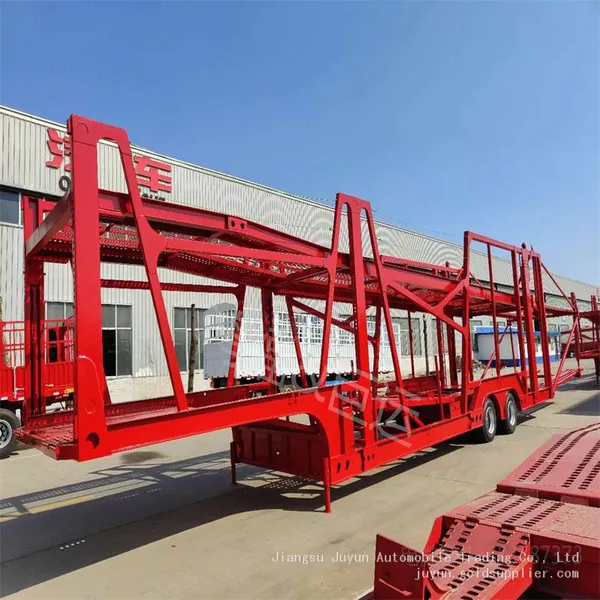 Six Vehicles Transport Semi-trailers, Small Cage Trucks Transport Semi-trailers photo-2
