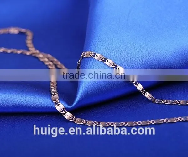 2015 China Wholesale Chain Gold Jewellery Long Fashion Chain & Coffee Gold Plated Link Chain photo-4