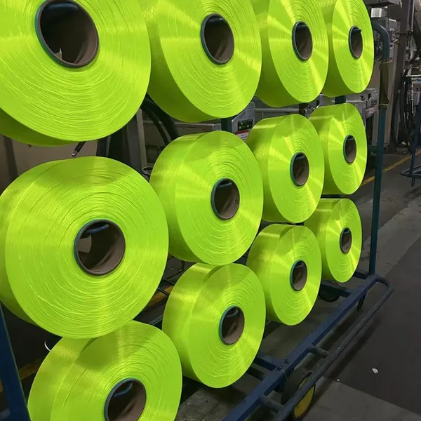 Fluorescence Yellow Polyester DTY 75D/36F 75D/72F Semi-Dull Full-Dull EN ISO 20471 photo-2