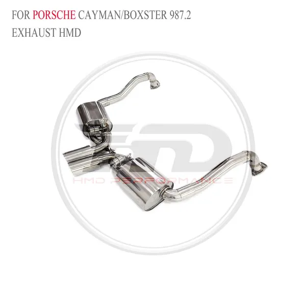 HMD SS304 Exhaust Catback for Porsche Cayman 981/Boxster 987.2/Macan Turbo/Cayenne 9YA/Cayenne GTS Turbo 9Y0 Electronic Valve Whatsapp+86 18946955156 photo-2