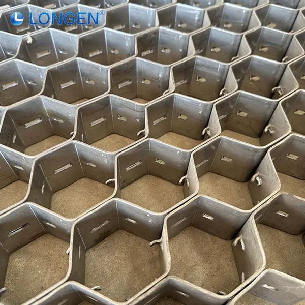 Custom Made 0325 Model Inner Buckle Tortoise Shell Stainless Steel Expanded Hex Mesh Heatproof Honeycomb Metal Net photo-3