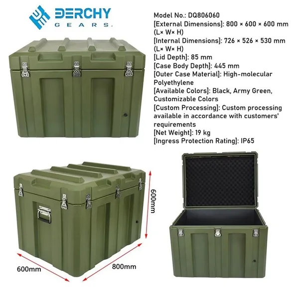 Portable All Weather IP65 Waterproof Protective Hard Case Small Camera Case Dry Case With Customizable Foam photo-3