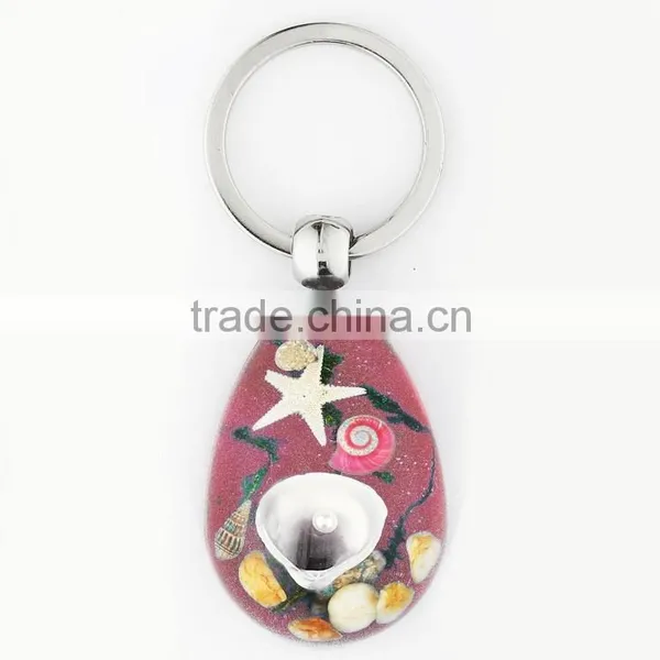 Hot Selling Keychain With Real Sealife Shell and Starfish photo-4