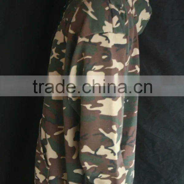 Camouflage HOODED Hunting Fishing Mens Hoodie photo-3