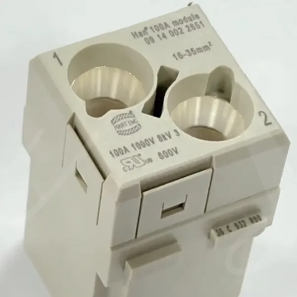 HARTING 09140022651 Han-Modular 100A Male Power Module 2 Contacts Heavy Duty Rectangular Connector photo-2