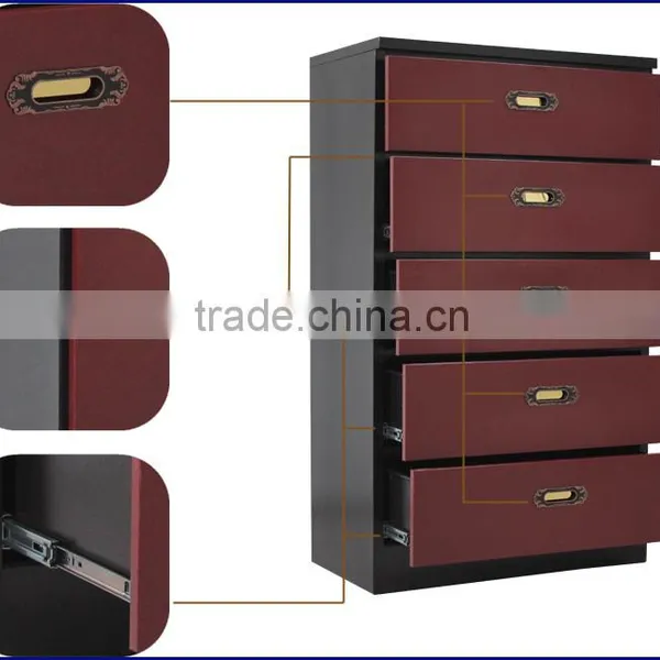 Steel Chest Of Drawers 5 Dresser American Furniture Black Five Drawers Chest photo-6