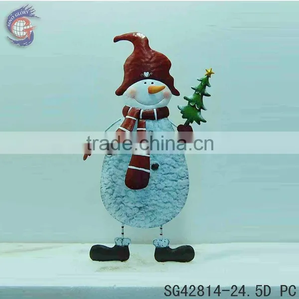 Christmas Outdoor Decorations of Large Snowman Holed Pine Tree for Garden Decor photo-3