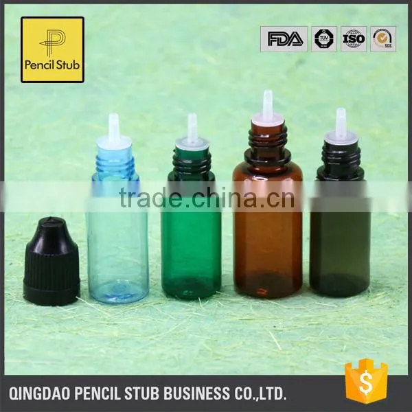 Wholesale Pet Bottle e Liquid 10ml Plastic e Liquid Bottle With Childproof Cap E-liquid Bottle