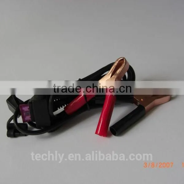 CustomUL 2468 20AWG Wire With DC5.5x2.1 and Solader 10A Alligator Clip Cable Assembly photo-2