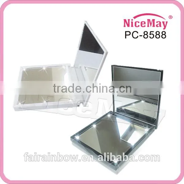 Make up Mirror With Led Light/lighted Handheld Mirror/mirror With Light Bulbs