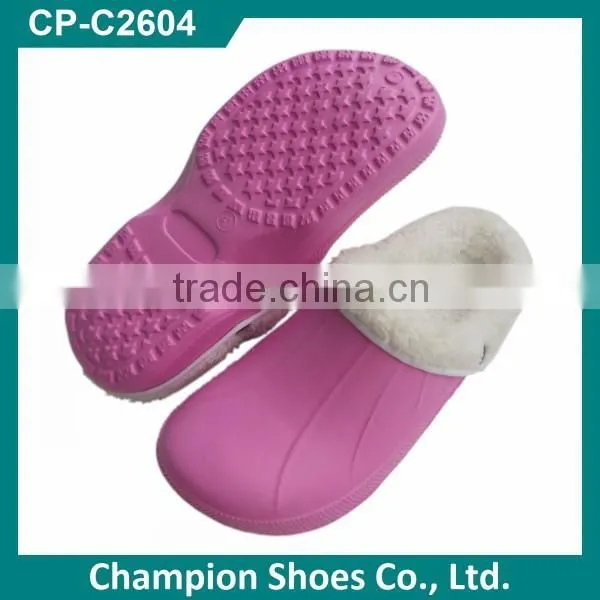 Kinds of Colorful Nursing Clogs With Fur photo-2