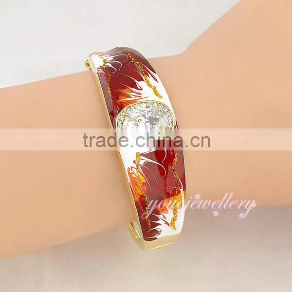 Charms Wholesale Jewellery Enamel Gold Latest Design Daily Wear Bangle photo-6
