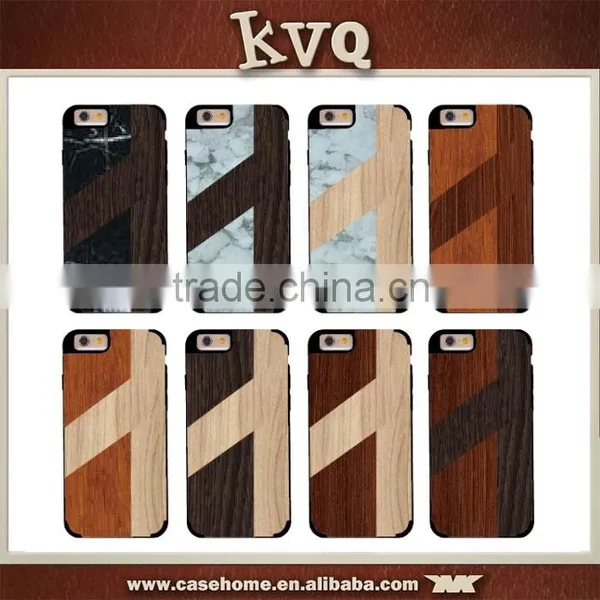 Assorted Material Mobile Phone Marble Wooden PC Back Case Cover photo-2